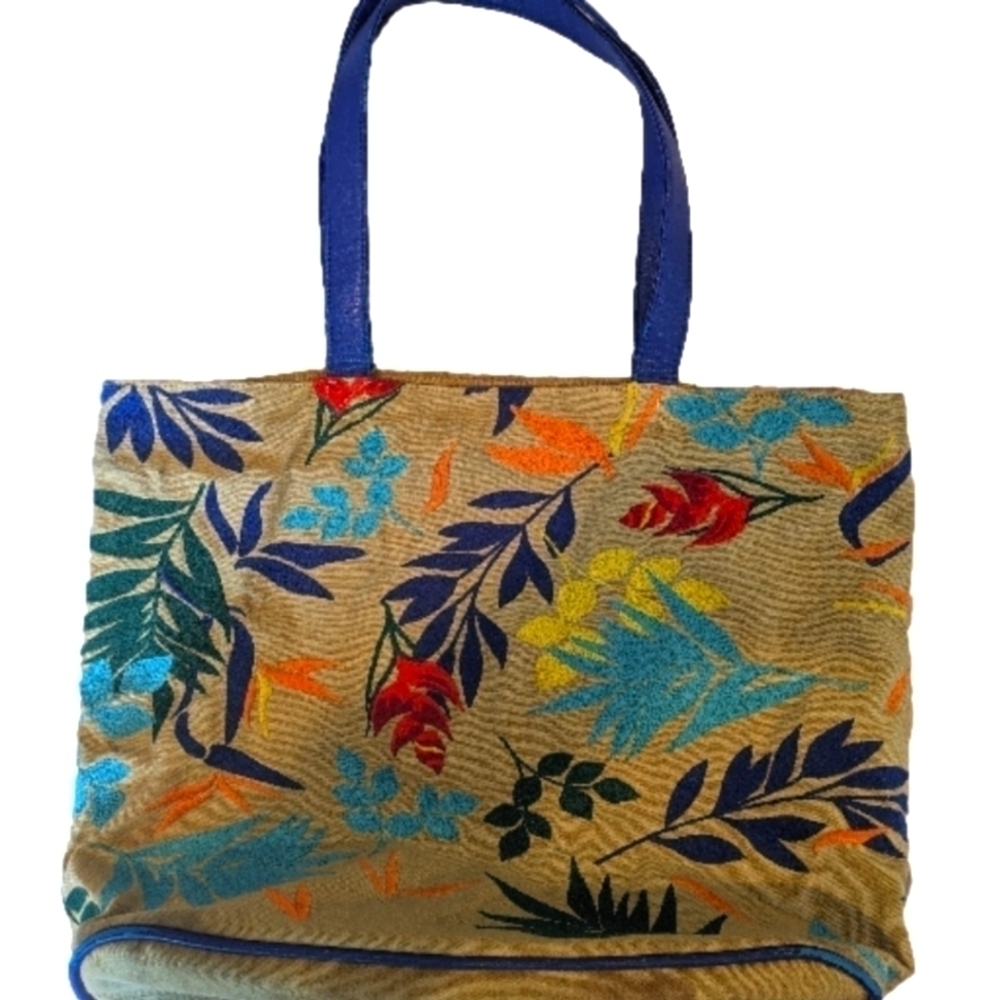 Embroidered UCB Bohemian Canvas shoulder  bag